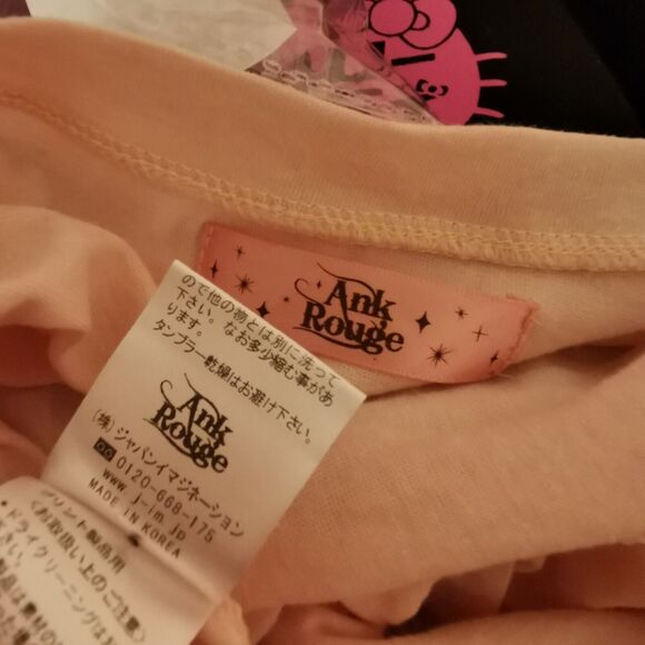 Ank Rouge Plaid Top Small Women's Blouse Top Pastel Kawaii Spring Party Mori Kei - Picture 2 of 11